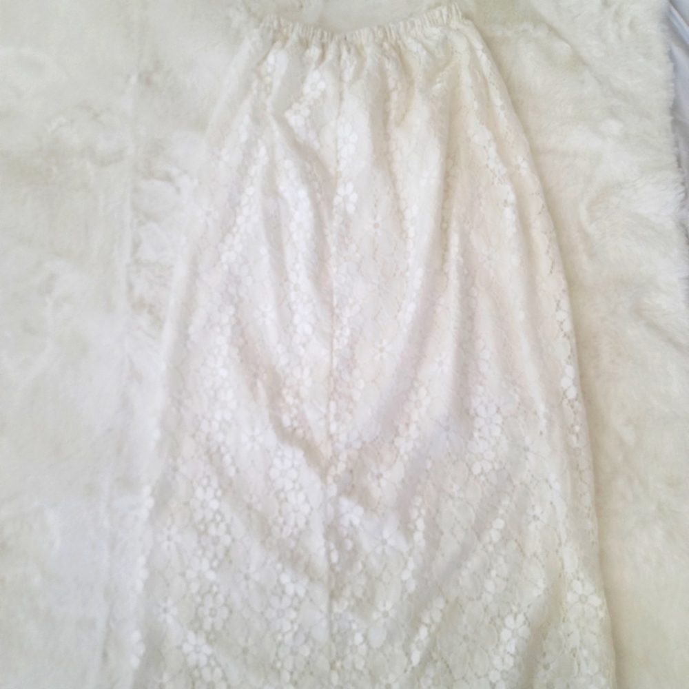 White High Waist Women Summer Midi Skirk
